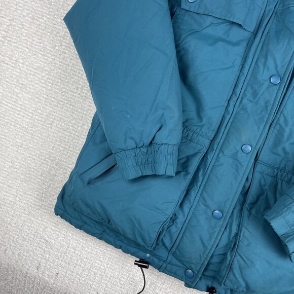 Vintage Retro REI Blue Goose Down Quilted Mountain Parka Jacket Hooded (*Read*) - Picture 4 of 16